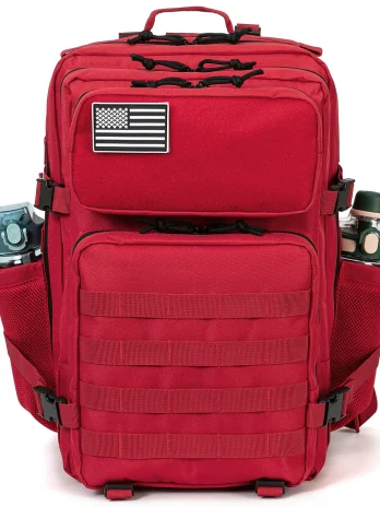 Tactical Backpack for Men Outdoor Camping Red