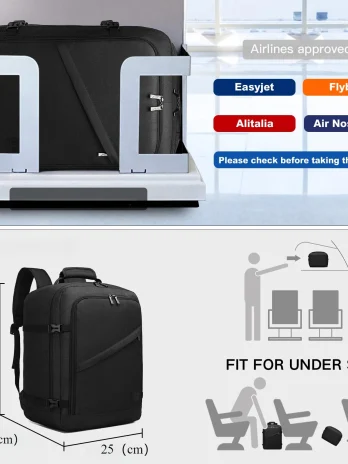 Backpack Easyjet Cabin Bag Black