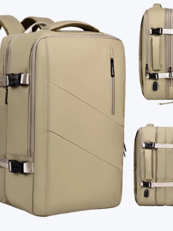 Large-capacity Men’s High-end Backpack Khaki