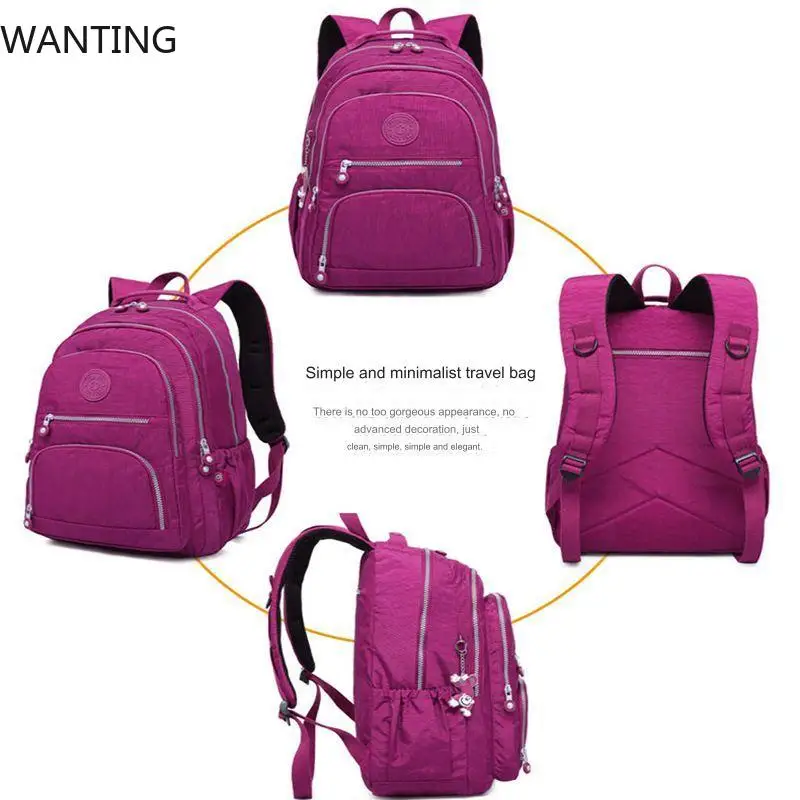 School Backpack Student for Teenage Girl Boy Black - Image 4