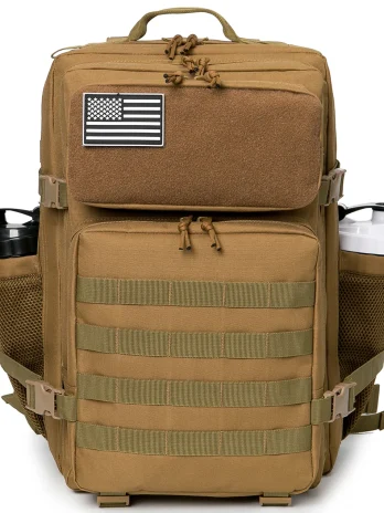 Tactical Backpack for Men Outdoor Camping Brown