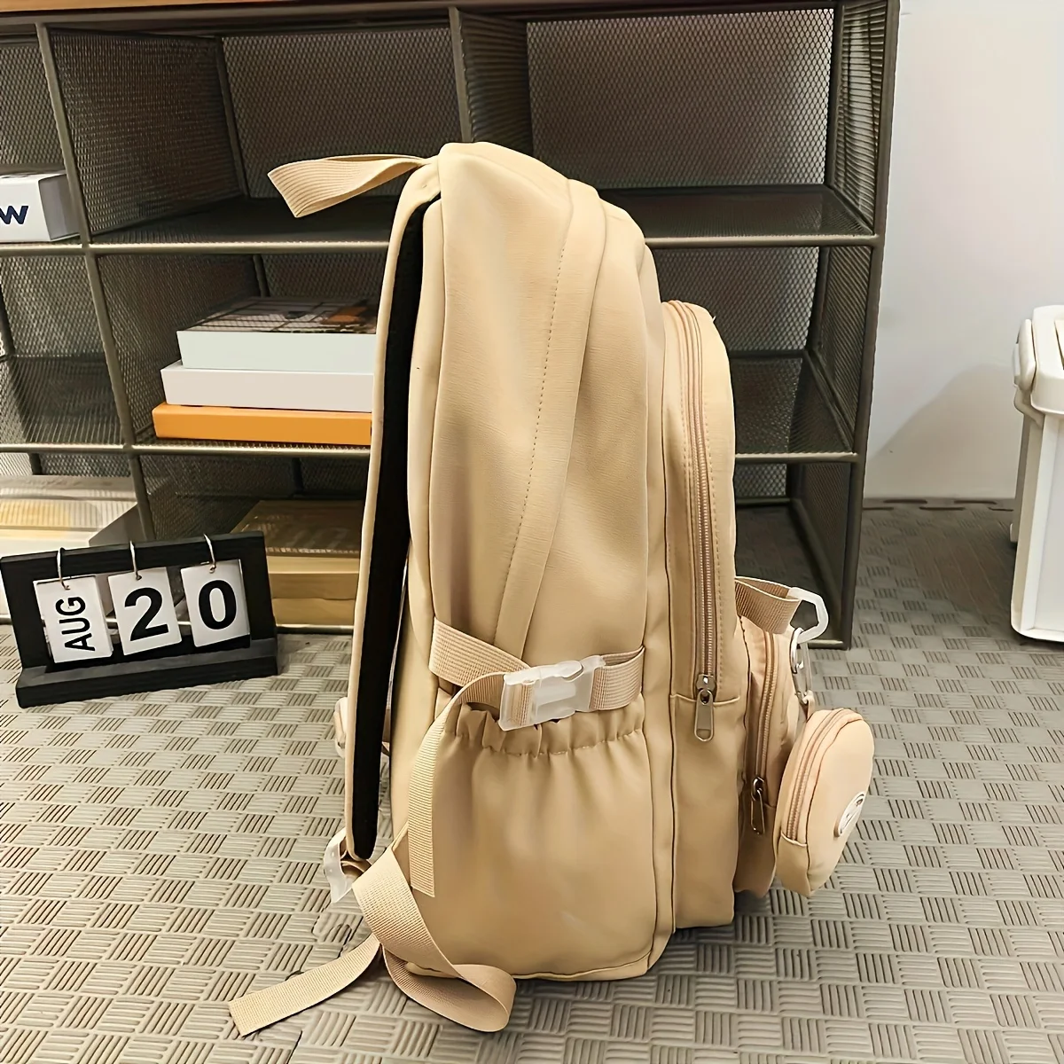 Simple Large Capacity Sports Travel Backpack Blue - Image 4