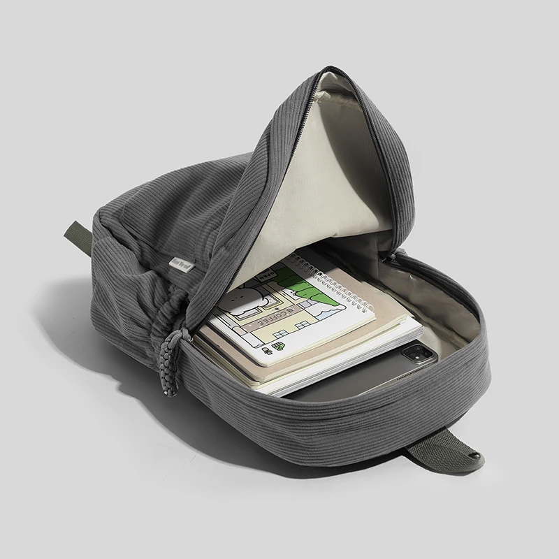 Ladies' Fashionable Backpack Beige - Image 4