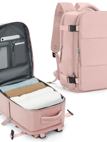 Backpack Travel Cabin Airplane Pink