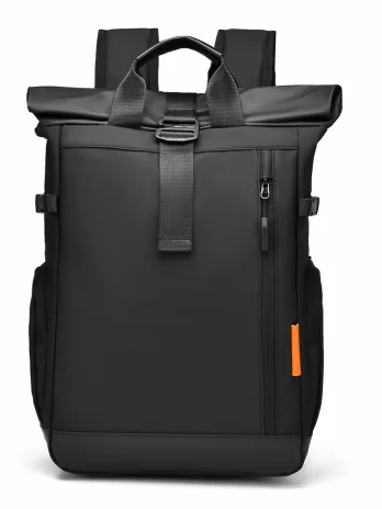 Double-shouldered Backpacks Large-capacity Black