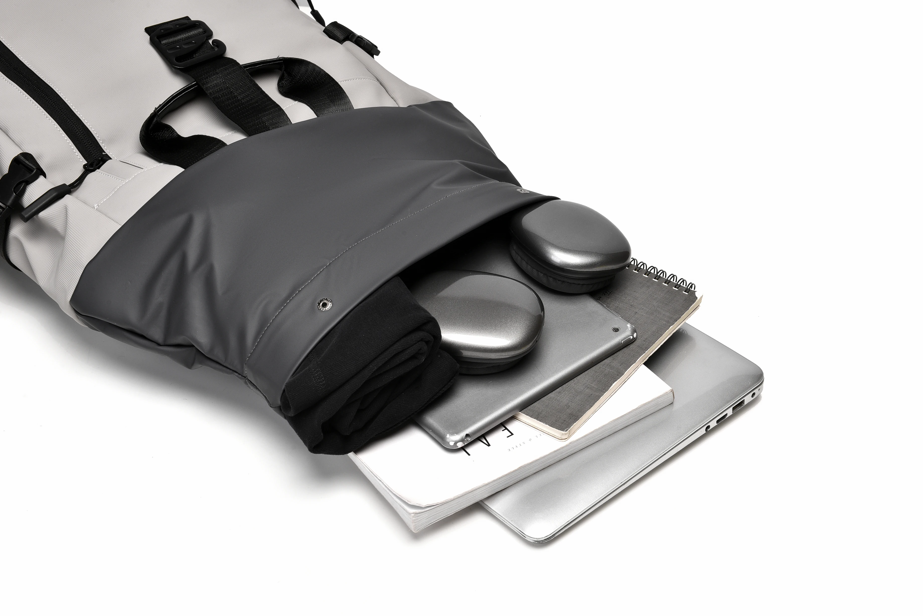 Double-shouldered Backpacks Large-capacity Black - Image 5