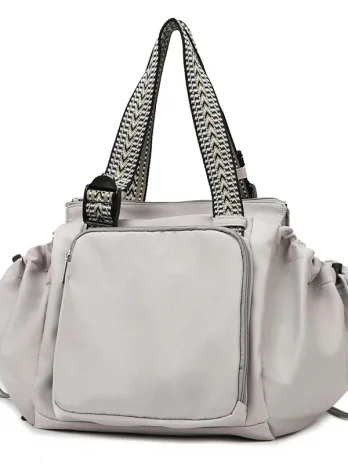 Fashionable Backpack Large Capacity Shoulder Bag Grey