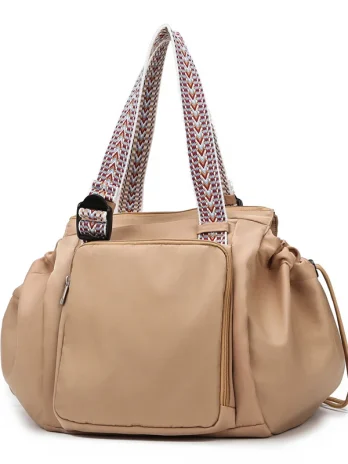 Fashionable Backpack Large Capacity Shoulder Bag Khaki