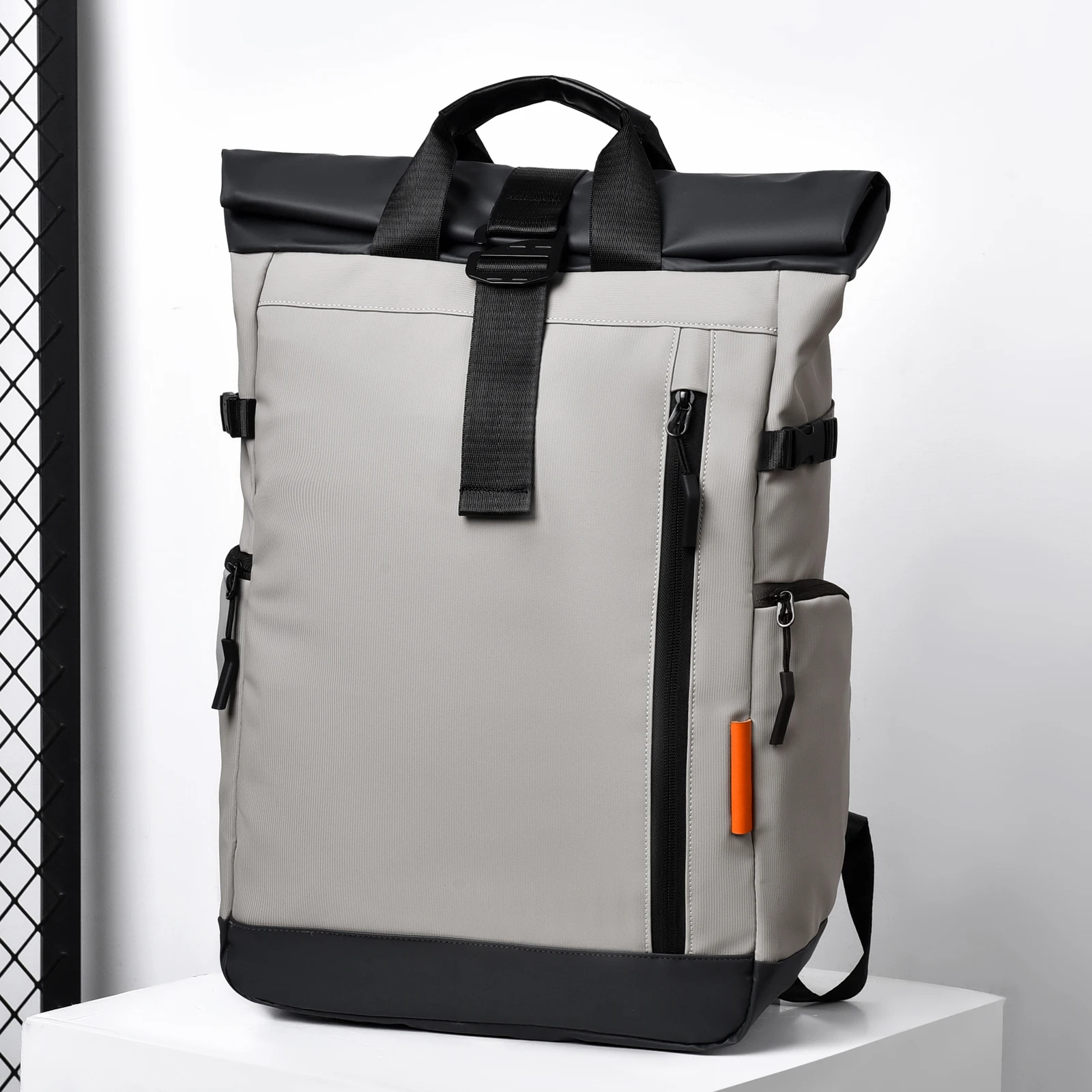 Double-shouldered Backpacks Large-capacity Black - Image 4