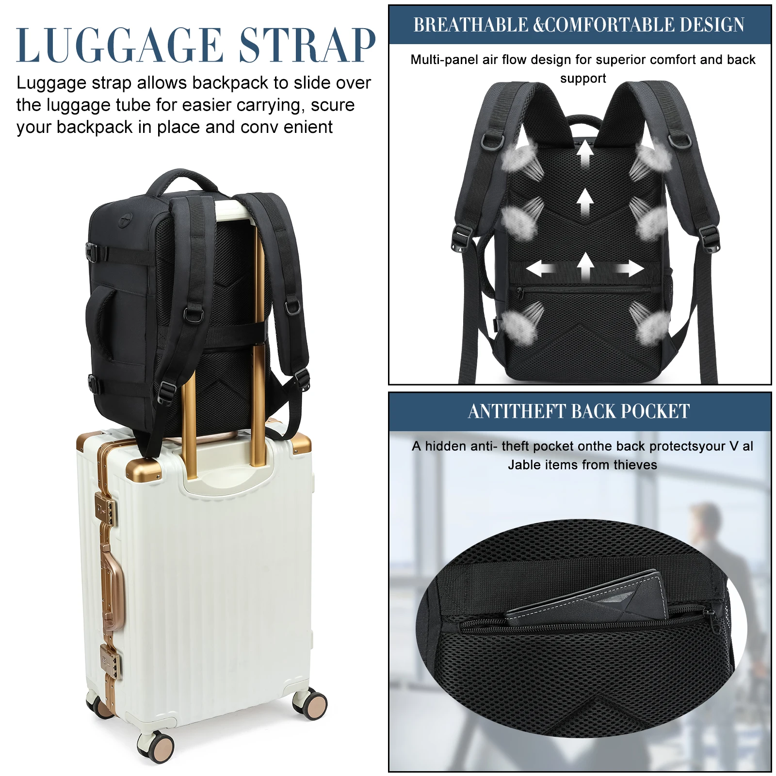 Ryanair Hand Luggage Black - Image 5