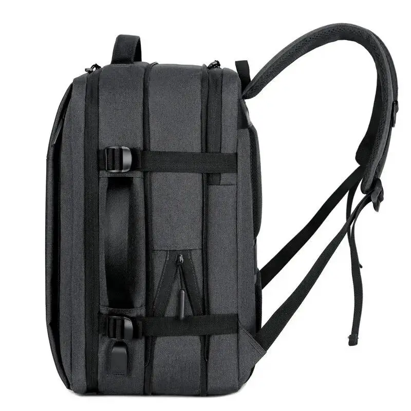 Travel Backpack Men Business Backpack Black - Image 4