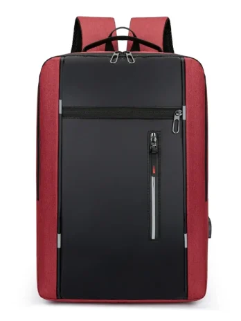 Waterproof Oxford Laptop Backpack Red