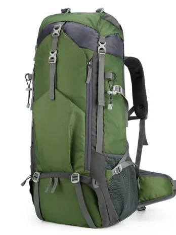 Waterproof Hiking Backpack Mountaineering & Travel Pack Green